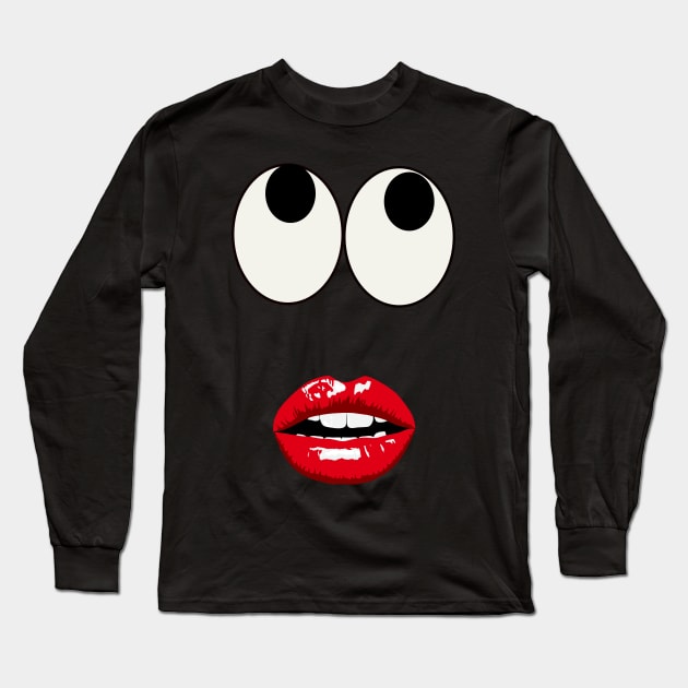 Face Long Sleeve T-Shirt by Shreedigital 